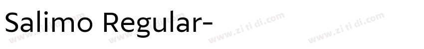 Salimo Regular字体转换